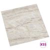 vidaXL PVC-Fliesen Selbstklebend 55 Stk. 5,11 m² Beige