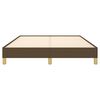 vidaXL Bettgestell ohne Matratze Dunkelbraun 160x200 cm Stoff