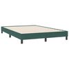 vidaXL Boxspringbett mit Matratze Dunkelgr&uuml;n 160x220 cm Samt