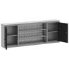 vidaXL Werkzeugschrank mit Regal Schwarz und Grau 50 x 20 x 55 cm