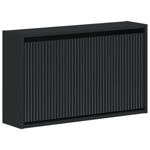 vidaXL Wandmontierter Schuhschrank ARNHEM 71 x 17 x 43 cm Schwarz