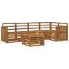 vidaXL Outdoor-Sofagarnitur 6 Stk. Natur Polyester