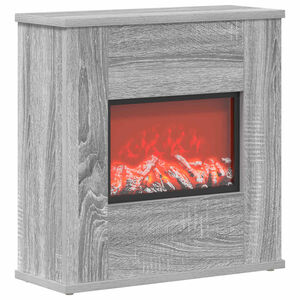 vidaXL Elektrokamin Sonoma-Grau 47 x 18 x 48 cm Holzwerkstoff