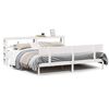 vidaXL Massivholzbett ohne Matratze Wei&szlig; 180x200 cm Kiefernholz