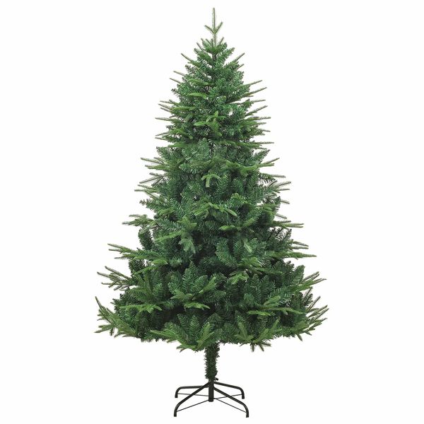vidaXL K&uuml;nstlicher vorbeleuchteter Weihnachtsbaum Gr&uuml;n 180 cm