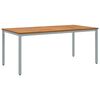vidaXL Tisch f&uuml;r Outdoor Nat&uuml;rlich und Grau 180 x 90 x 75 cm
