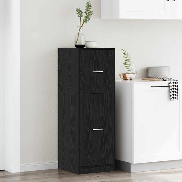 vidaXL Apothekerschrank Schwarze Eiche 40 x 41 x 118 cm Holzwerkstoff