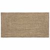 vidaXL Bereichsteppich Nat&uuml;rlich und Schwarz 100 x 200 cm Jute