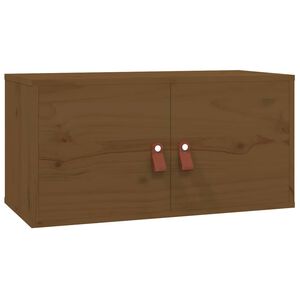 vidaXL Wandschrank Honigbraun 60x30x30 cm Massivholz Kiefer