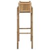 vidaXL Gartenpflanzer mit Halter Natur 50 x 38 x 114 cm Bambus