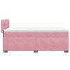 vidaXL Boxspringbett mit Matratze Rosa 80x200 cm Samt