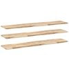 vidaXL Schweberegale 3 Stk. 120x30x2 cm Massivholz Akazie Unbehandelt
