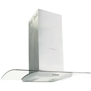 vidaXL Insel-Dunstabzugshaube 90 cm Edelstahl 756 m&sup3;/h LED
