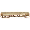 vidaXL Outdoor-Sofagarnitur mit Kissen 8 pcs Natur und Beige