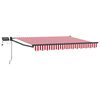 vidaXL Manuelle Gelenkarmmarkise mit LEDs 3,5 x 2,5 m