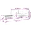 vidaXL 3-tlg. Garten-Lounge-Set mit Grauen Kissen Kiefer Massivholz