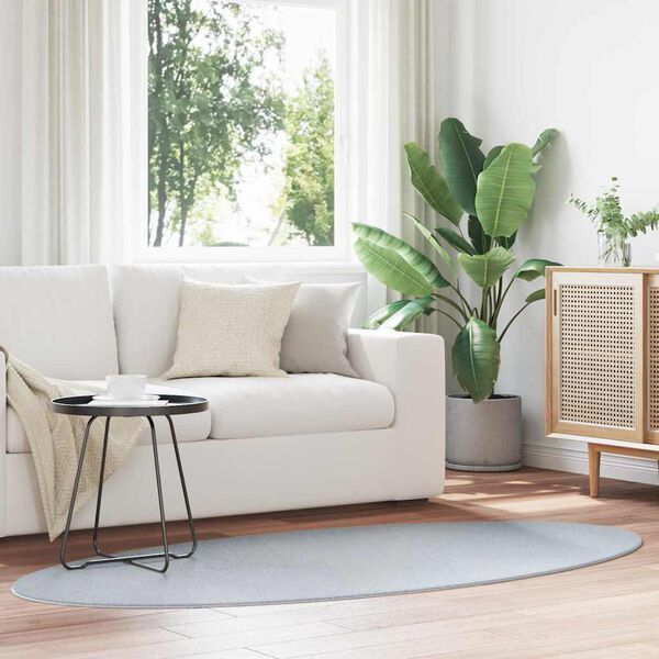 vidaXL Teppich HUARTE Grau 170 x 120 cm 100 %Polyester