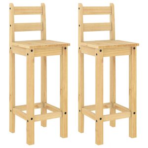 vidaXL Barst&uuml;hle 2 Stk. Massivholz Kiefer