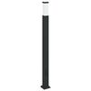 vidaXL Pollerleuchte mit Auslass 110 cm Schwarz IP44