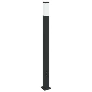 vidaXL Pollerleuchte mit Auslass 110 cm Schwarz IP44