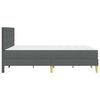 vidaXL Bettgestell mit Matratze Dunkelgrau 120 x 190 cm Stoff