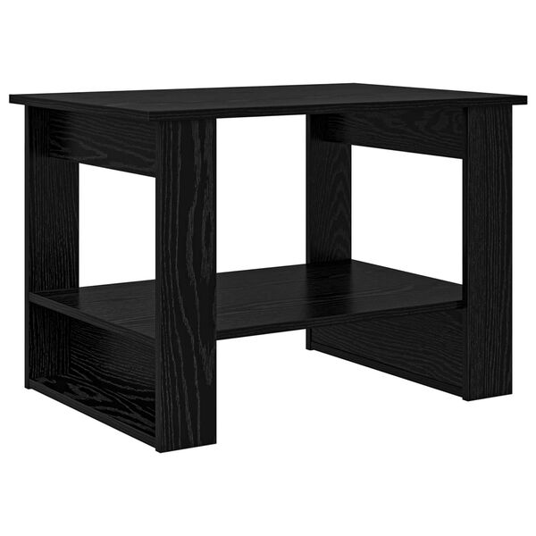vidaXL Couchtisch Schwarz Eichen-Optik 72 x 50 x 50 cm Holzwerkstoff