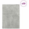 vidaXL Dekoplatten 50 pcs Beton Grau 30 x 42 x 0,27 cm Holzwerkstoff