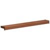 vidaXL Fensterbank Braunes Holz 80 x 15 x 4,5 cm PVC