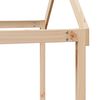 vidaXL Hochbett mit Dach 90x200 cm Massivholz Kiefer