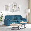 vidaXL Modulares Sofa mit Kissen Blau