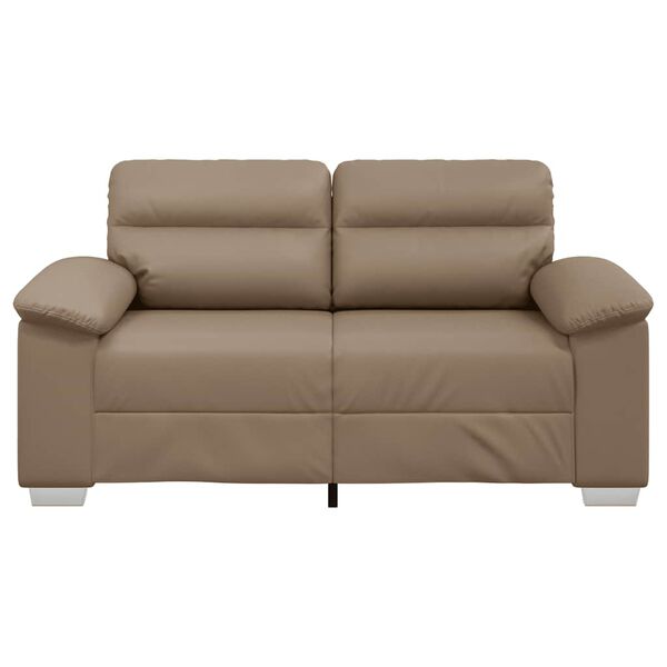 vidaXL 2-Sitzer-Sofa Cappuccino 160x81x84 cm Kunstleder