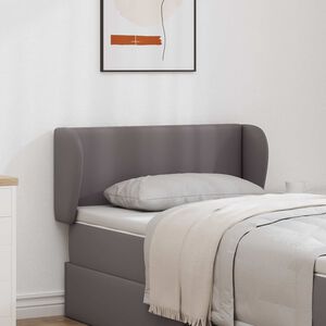 vidaXL Kopfteil Ohr Dunkelgrau PVC