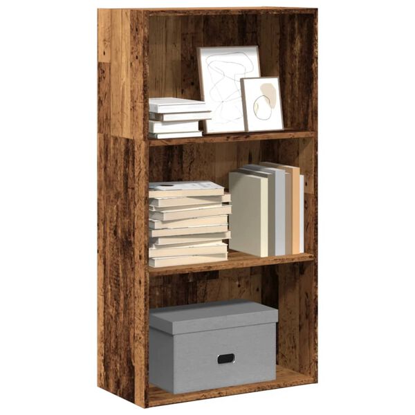 vidaXL B&uuml;cherregal Altholz-Optik 60x30x114 cm Holzwerkstoff
