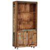 vidaXL Highboard 90x35x183 cm Altholz Massiv