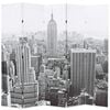 vidaXL Raumteiler klappbar 200 x 170 cm New York bei Tag Schwarz-Wei&szlig;