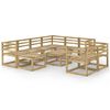 vidaXL 10-tlg. Garten-Lounge-Set Gr&uuml;n Impr&auml;gniertes Kiefernholz