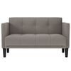 vidaXL Zweisitzer-Sofa Taupe 111 cm Stoff