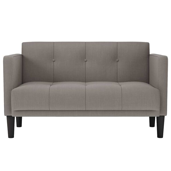 vidaXL Zweisitzer-Sofa Taupe 111 cm Stoff
