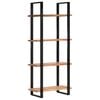 vidaXL B&uuml;cherregal mit 4 Regalb&ouml;den 80x40x180 cm Akazie Massivholz