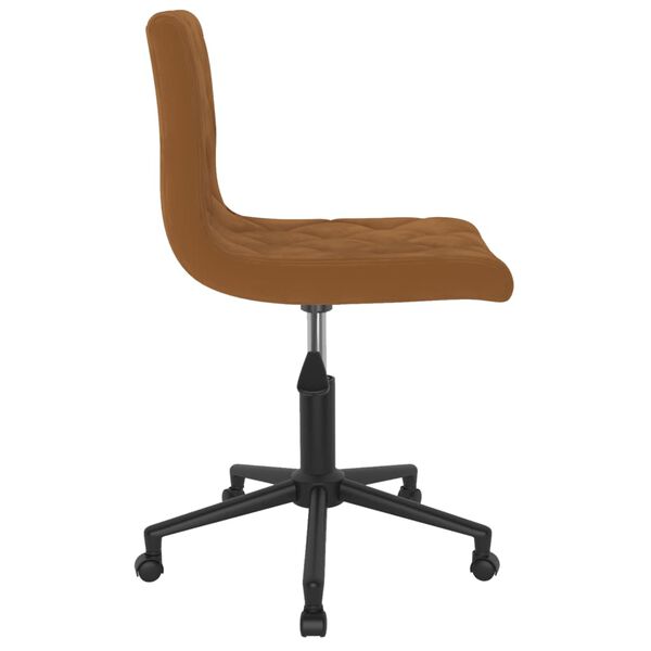 vidaXL Esszimmerst&uuml;hle 4 Stk. Drehbar Braun Samt