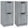 vidaXL Sideboards 2 Stk. Grau Sonoma 30x30x70 cm Holzwerkstoff