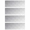 vidaXL Treppe Tritt 4 stk. 90 x 30 cm Silber Aluminium Rechtwinklig