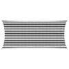 vidaXL Sonnensegel Anthrazit und Wei&szlig; 2 x 4,5 m HDPE