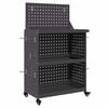 vidaXL Werkzeugwagen Schwarz 65 x 35 x 111 cm Kaltgewalzter Stahl
