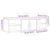 vidaXL Wandschrank Artisan-Eiche 101x30x29 cm Holzwerkstoff