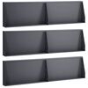 vidaXL St&uuml;tzmauer 6 stk. 80 x 12 x 50 cm Stahl Anthrazit