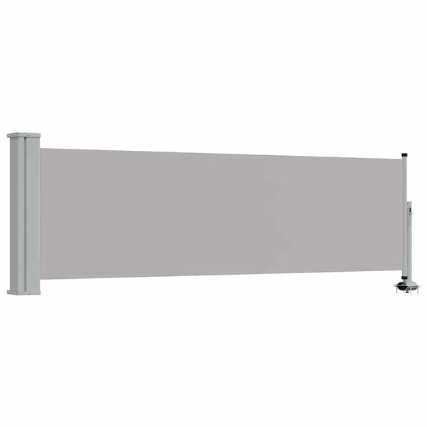 vidaXL Ausziehbare Seitenmarkise 80&times;300 cm Grau