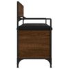 vidaXL Sitzbank mit Stauraum Braun Eichen-Optik 85,5x42x73,5 cm