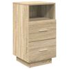 vidaXL Nachttisch mit 2 Schubladen Sonoma-Eiche 36x36x68 cm