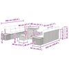 vidaXL Gartensofa-set 11 pcs Grau Poly-Rattan